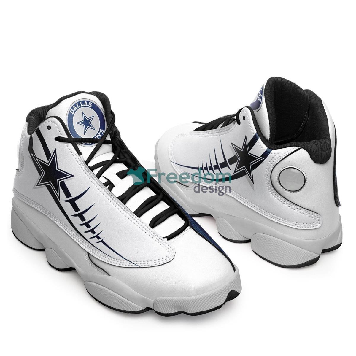 Dallas Cowboys Football Team Ultra Cool Air Jordan 13 Shoes Product Photo 1