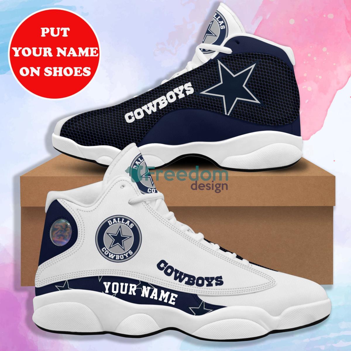 Cool Dallas Cowboys Custo Name Air Jordan 13 Shoes For Fans - Freedomdesign