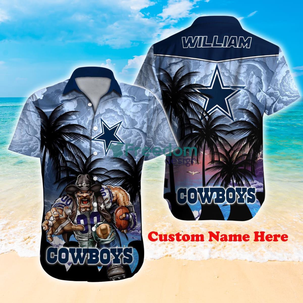 Dallas Cowboys NFL Custom Name Hawaiin Shirt Best Design For Fans Product Photo 1