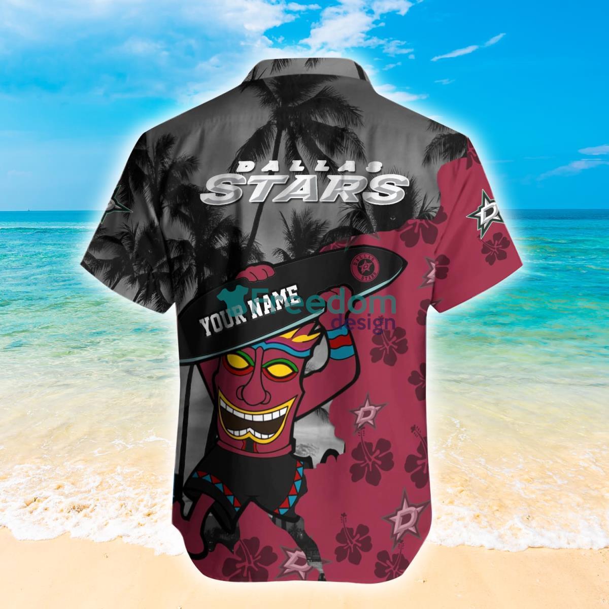 Dallas Stars NHL Custom Name Hawaiian Shirt Hot Design For Fans Product Photo 2