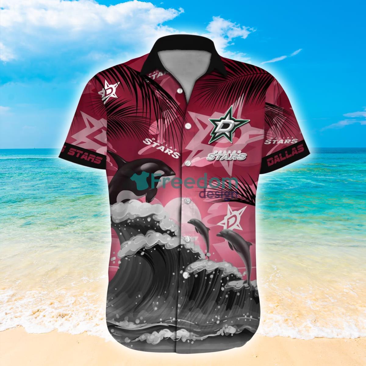 Dallas Stars Custom Name Vintage Hawaiian Shirt For Fans - Limotees