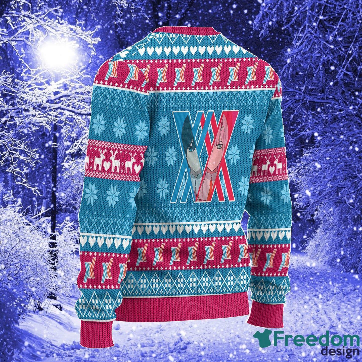 Darling In The Franxx Anime Custom Xmas Women Mens Ugly Christmas Sweater - Darling In The Franxx Anime Ugly Christmas Sweater Custom Xmas Gift_2 Darling In The Franxx Anime Custom Xmas Women Mens Ugly Christmas Sweater - Darling In The Franxx Anime Ugly Christmas Sweater Custom Xmas Gift_2