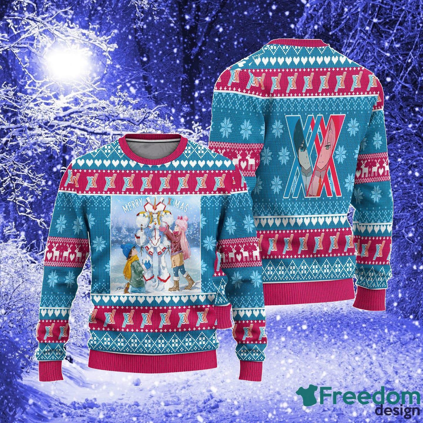 Darling In The Franxx Anime Custom Xmas Women Mens Ugly Christmas Sweater - Darling In The Franxx Anime Ugly Christmas Sweater Custom Xmas Gift_3 Darling In The Franxx Anime Custom Xmas Women Mens Ugly Christmas Sweater - Darling In The Franxx Anime Ugly Christmas Sweater Custom Xmas Gift_3