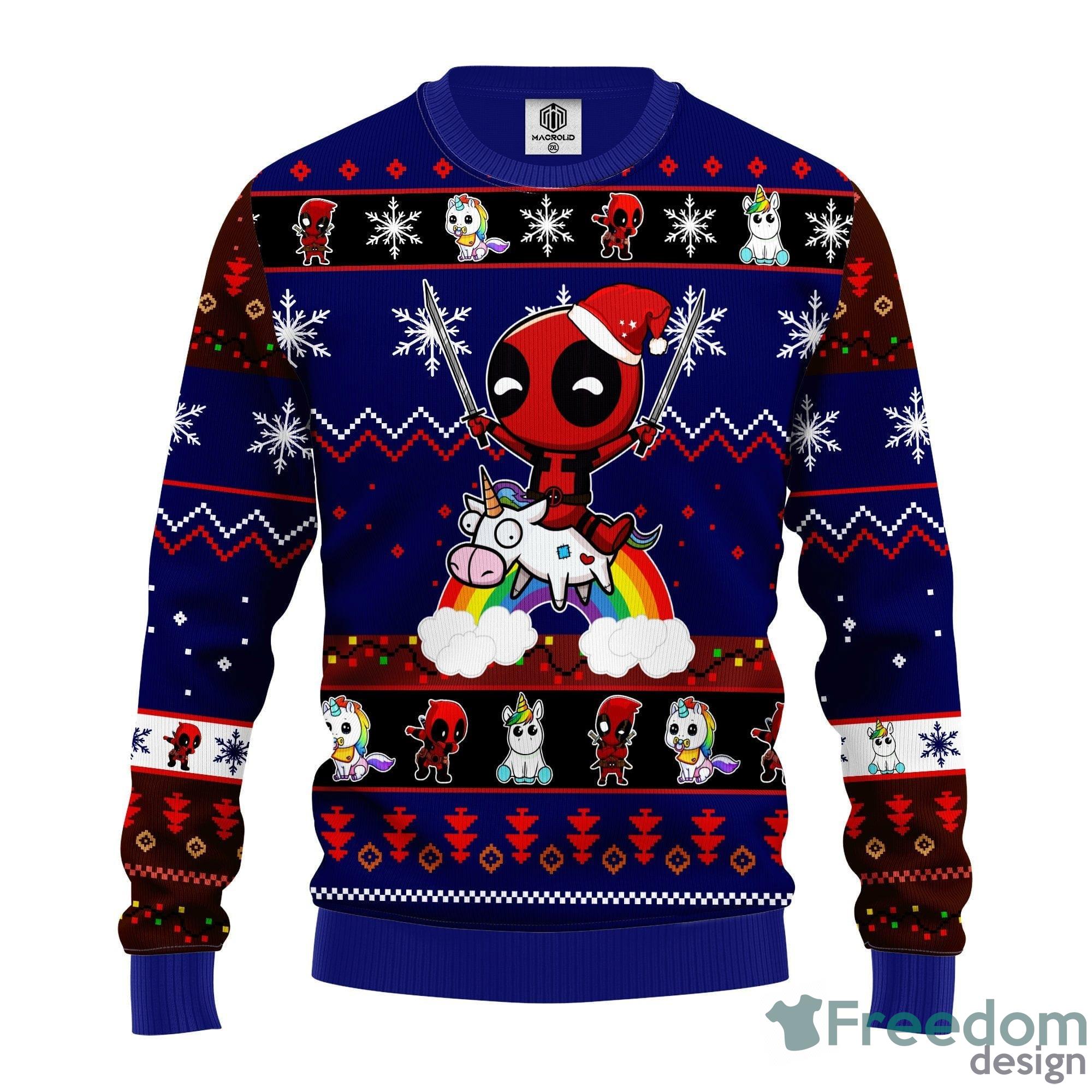 Deadpool unicorn shop christmas sweater