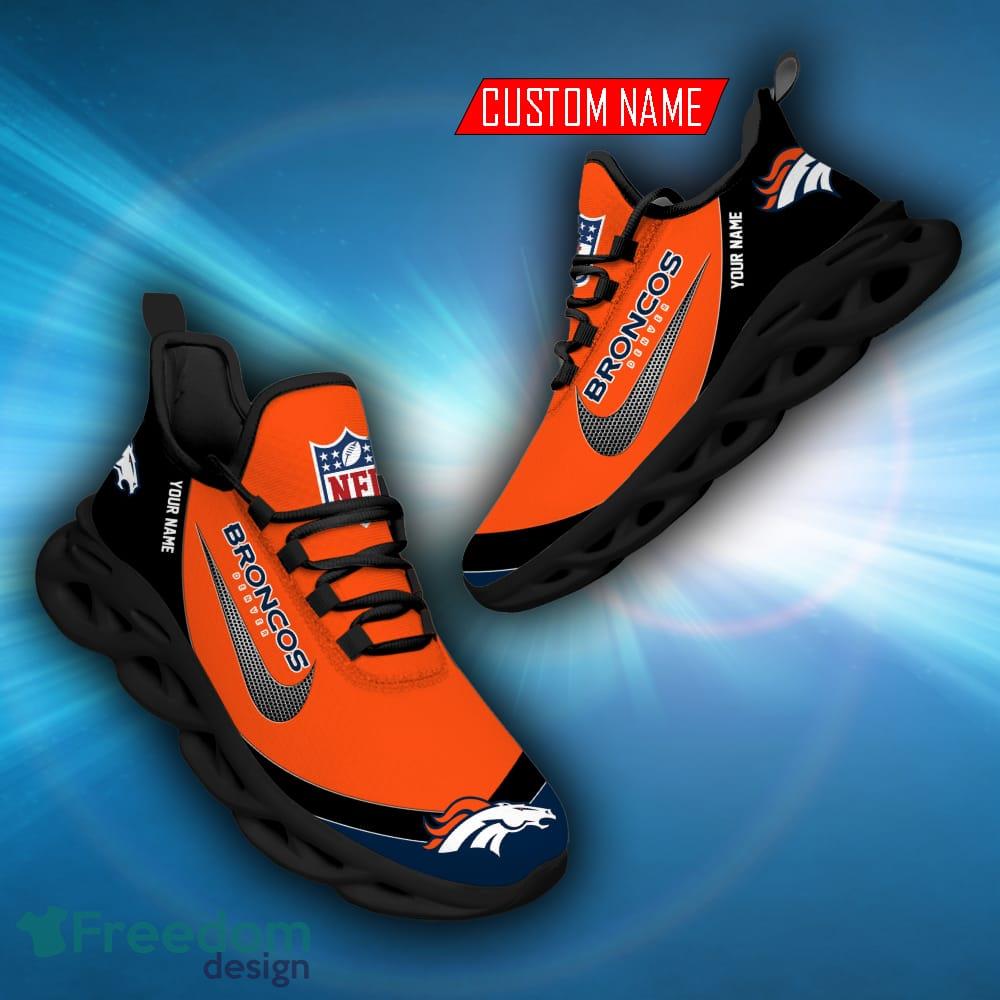 Denver Broncos Chunky Shoes NFL Football Team Custom Name Max Soul