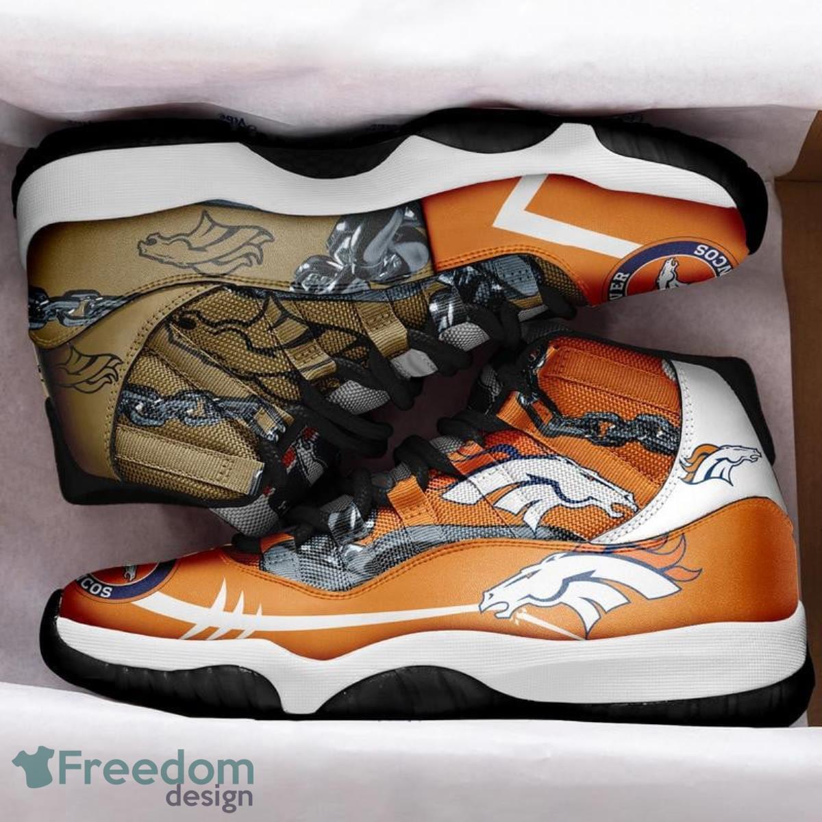 Denver Broncos Football Team Air Jordan 11 Best Sneakers For Real Fans Product Photo 1