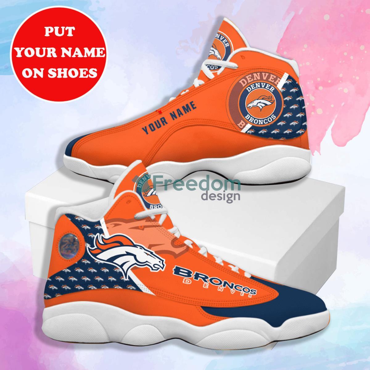 NBA Denver Nuggets Air Jordan 13 Line Custom Name Shoes - Freedomdesign