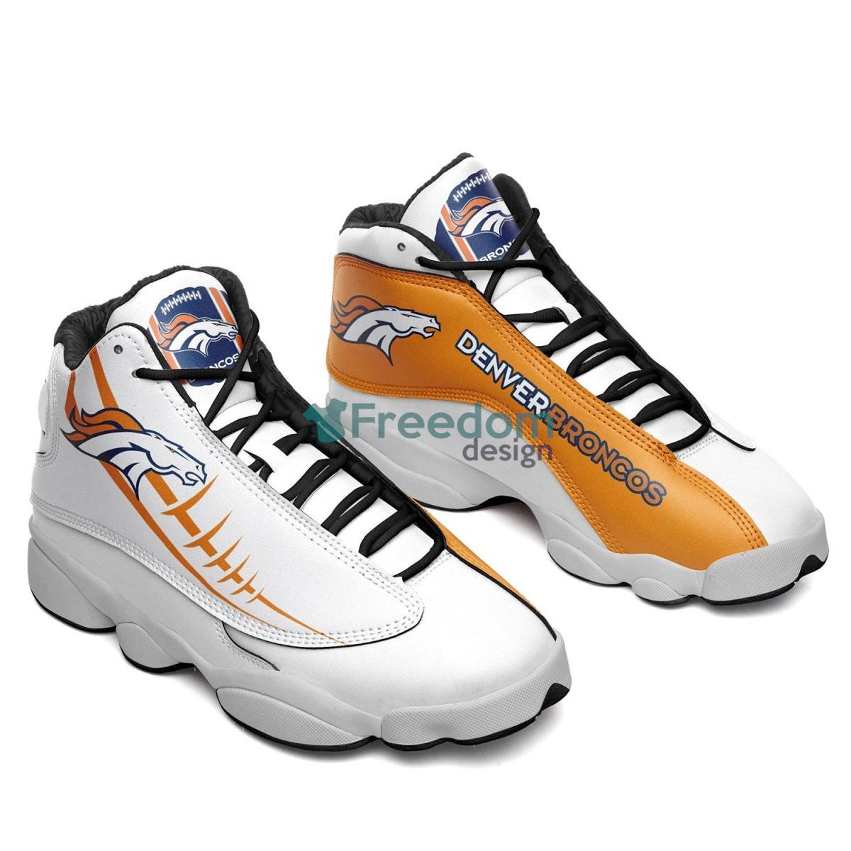 Denver Broncos Football Team Ultra Cool Air Jordan 13 Shoes Product Photo 1