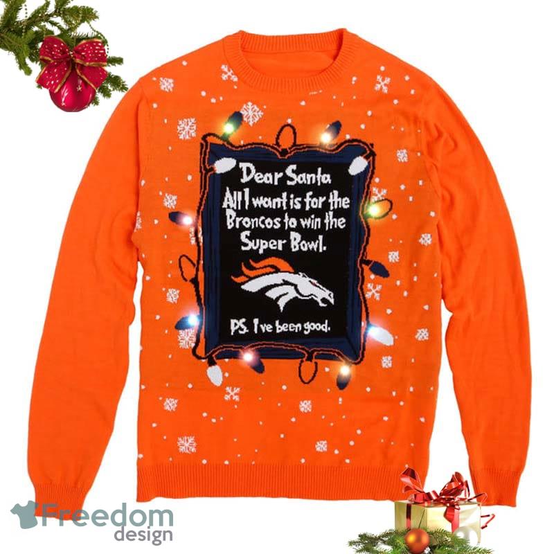 Denver Broncos NFL Mens Light Up Sweater