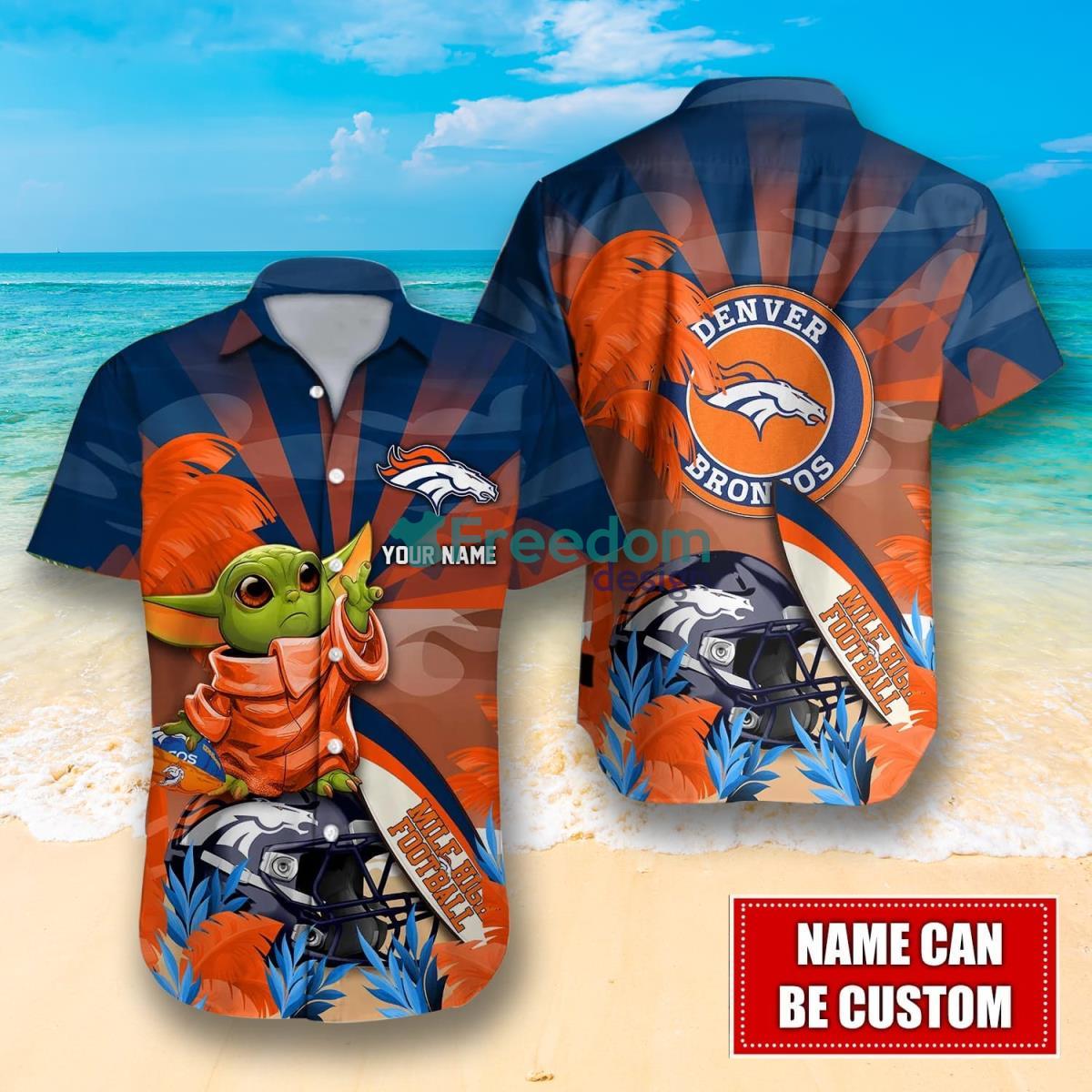 Denver Broncos NFL Custom Name Hawaiian Shirt For Men Women Best Gift For  Fans - Freedomdesign