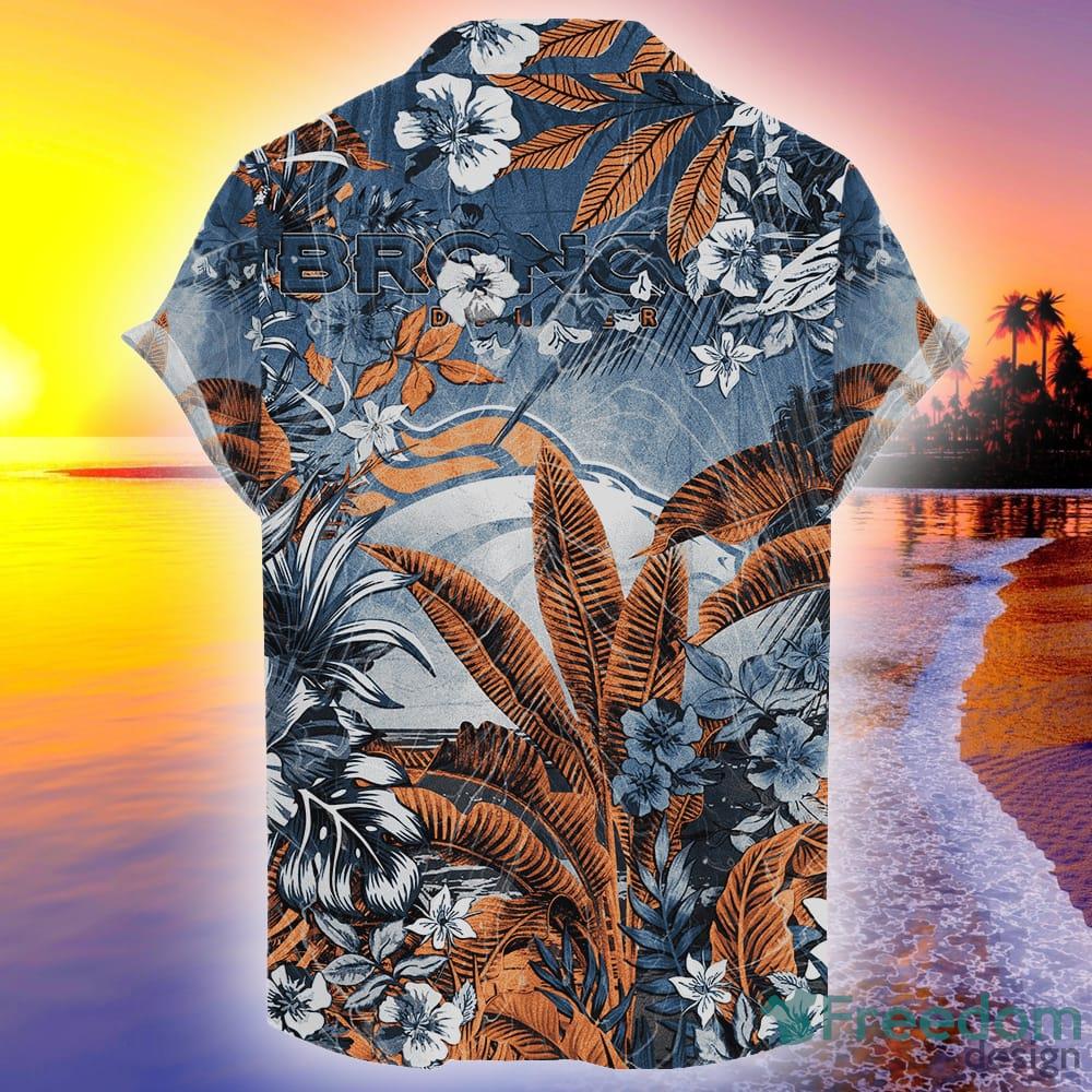 Denver Broncos Tropical Skull NFL Beach Hawaiian Shirt Men And