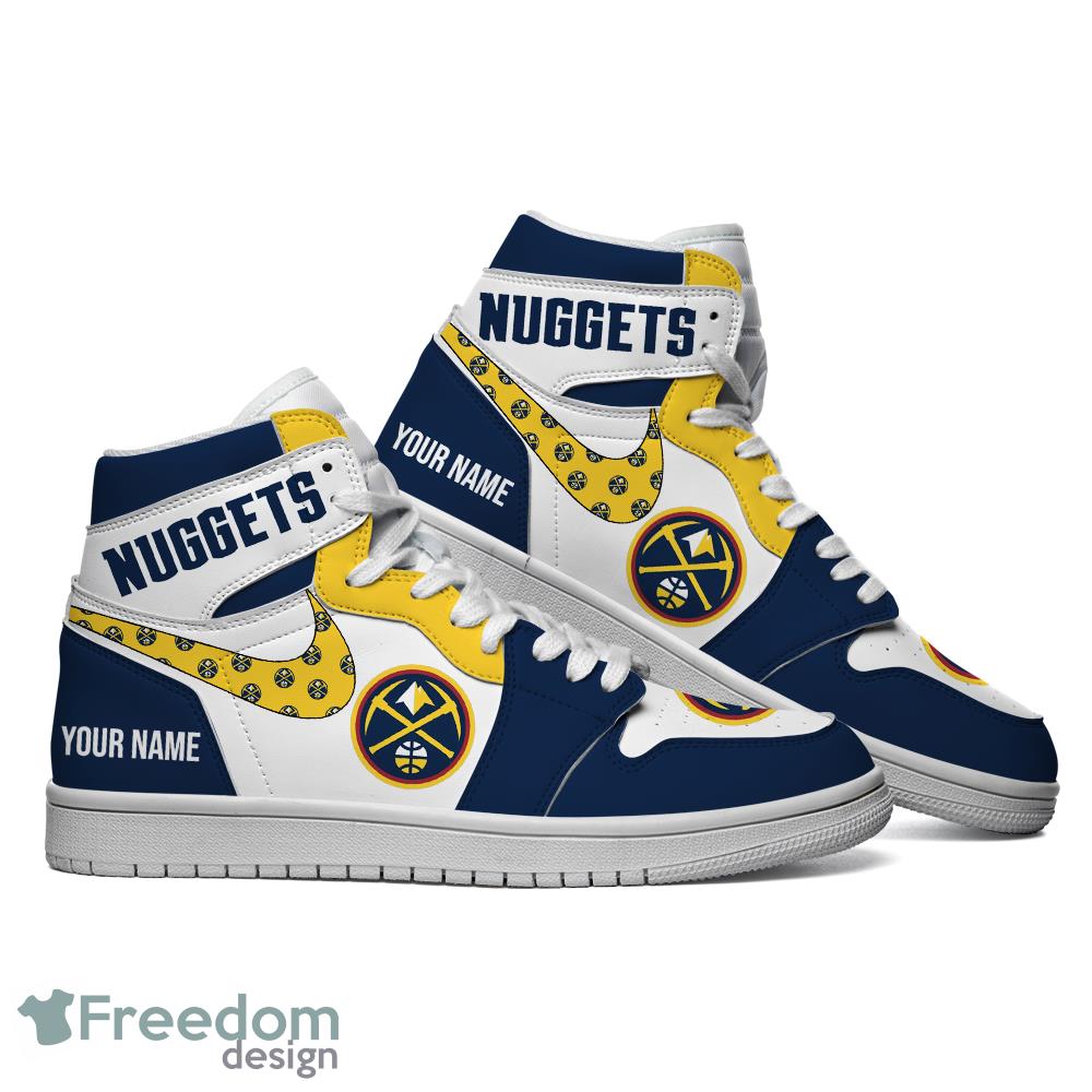 Denver Nuggets NBA Custom Name Air Jordan 1 High Top Shoes For Men Women -  Freedomdesign
