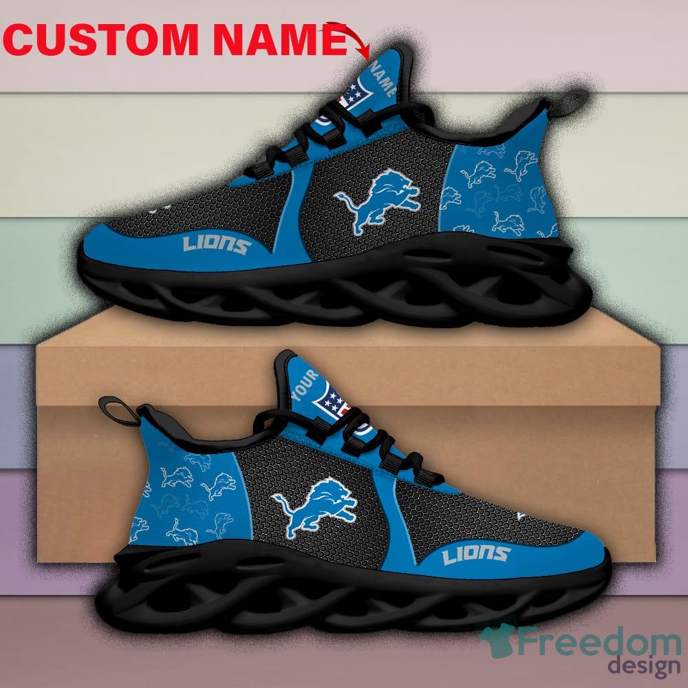 Detroit Lions NFL Max Soul Shoes Custom Name Sneakers For Men And Women -  Freedomdesign