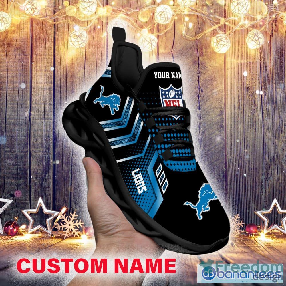 Detroit Lions NFL Custom Name Gift For Fans AOp Max Soul Shoes