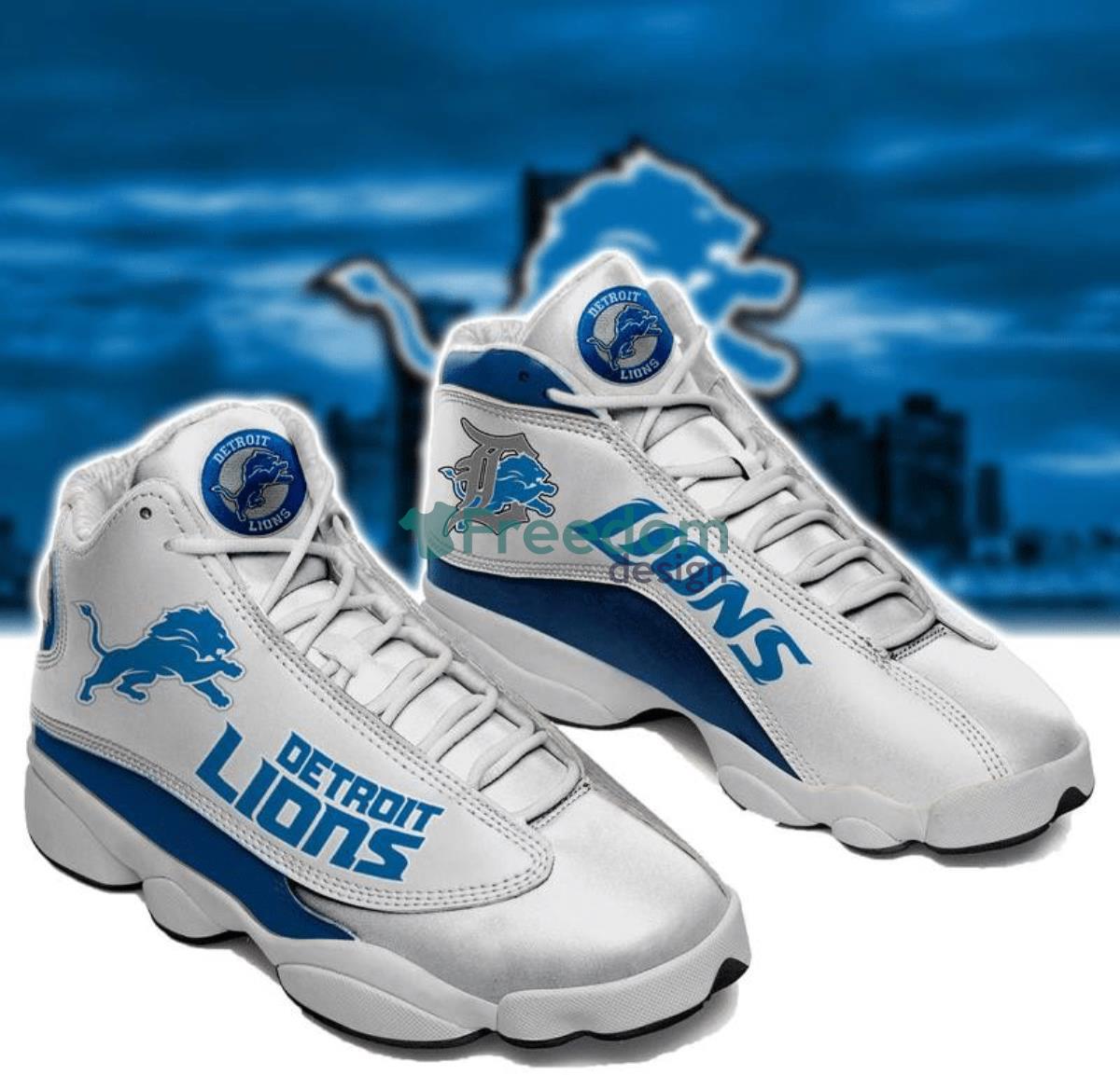 Detroit Lions Football Team Air Jordan 13 Shoes Product Photo 1