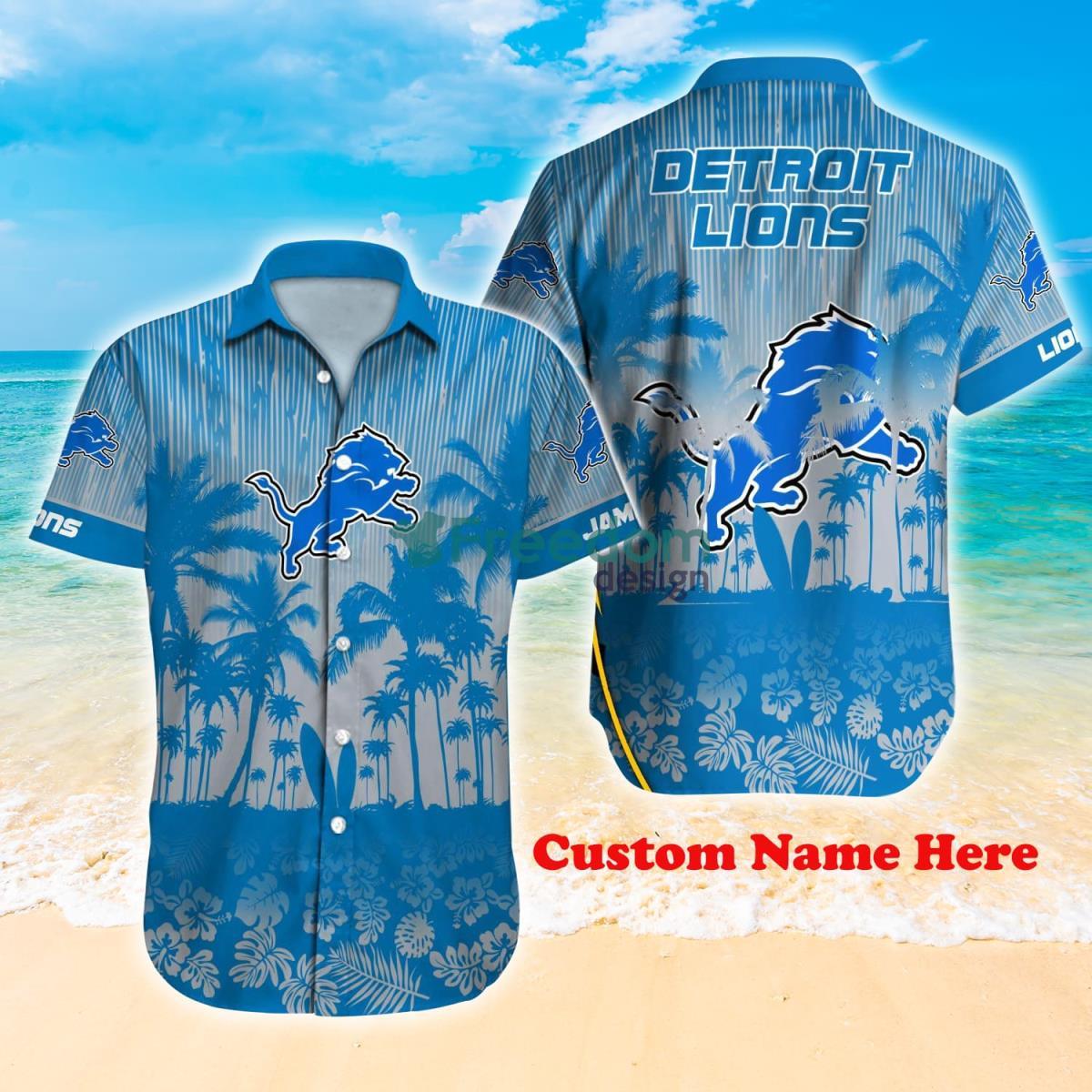 Detroit Lions NFL Personalized Hawaiian Shirt Best Gift For Fans -  Freedomdesign