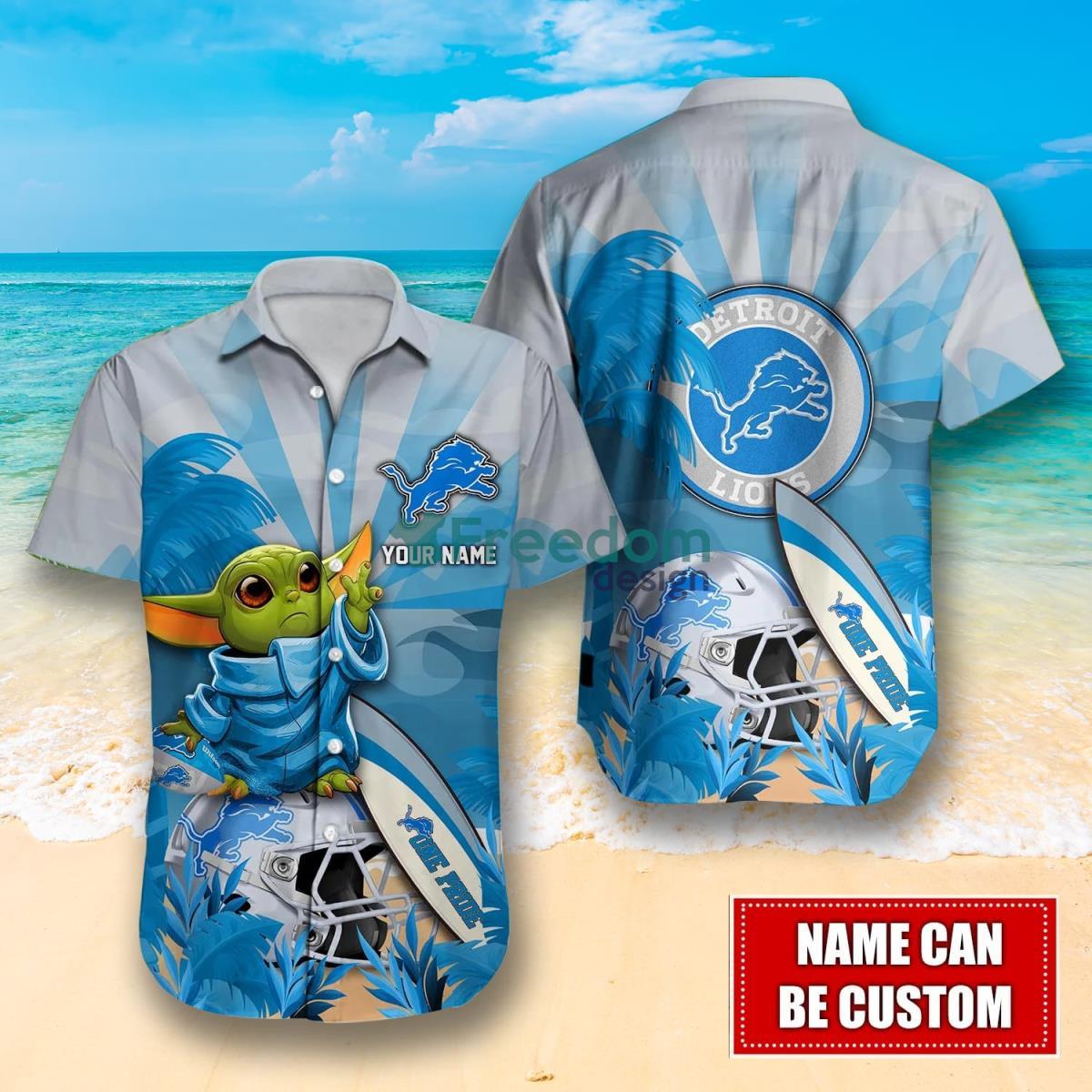 Detroit Lions NFL Personalized Hawaiian Shirt For Fans Product Photo 1