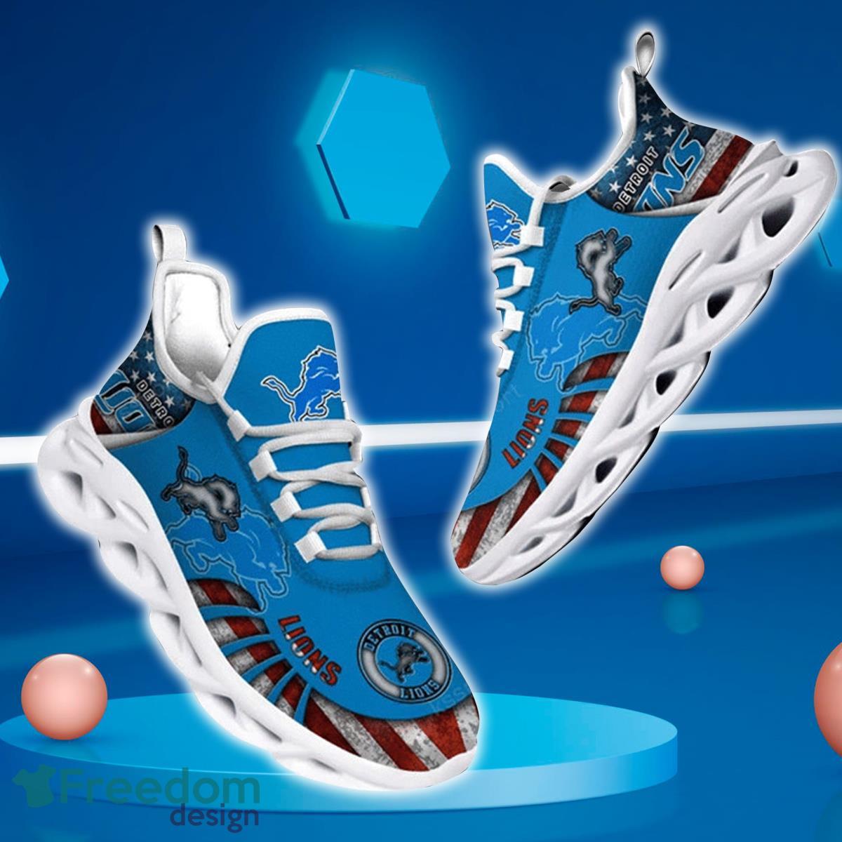 Detroit Lions Team Max Soul Shoes Running Sneakers For Men Women Product Photo 1