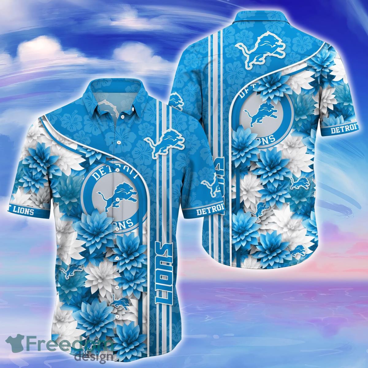 Detroit Lions Trending Hawaiian Shirt For Fans - Freedomdesign