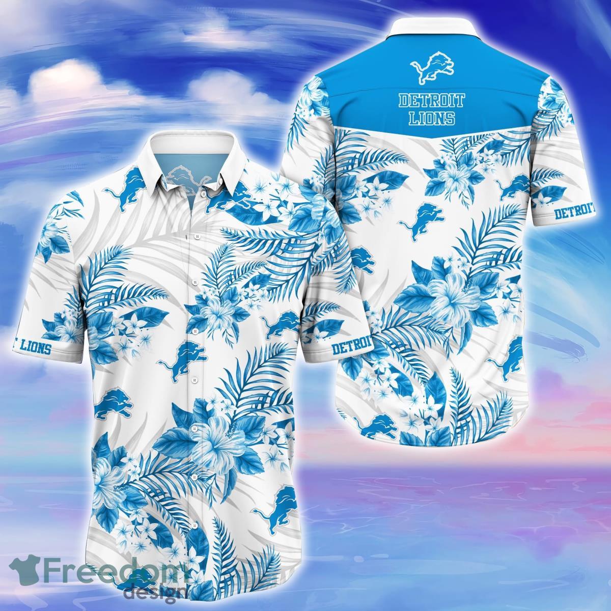 Detroit Lions Trending Hawaiian Shirt Gift For Real Fans Product Photo 1