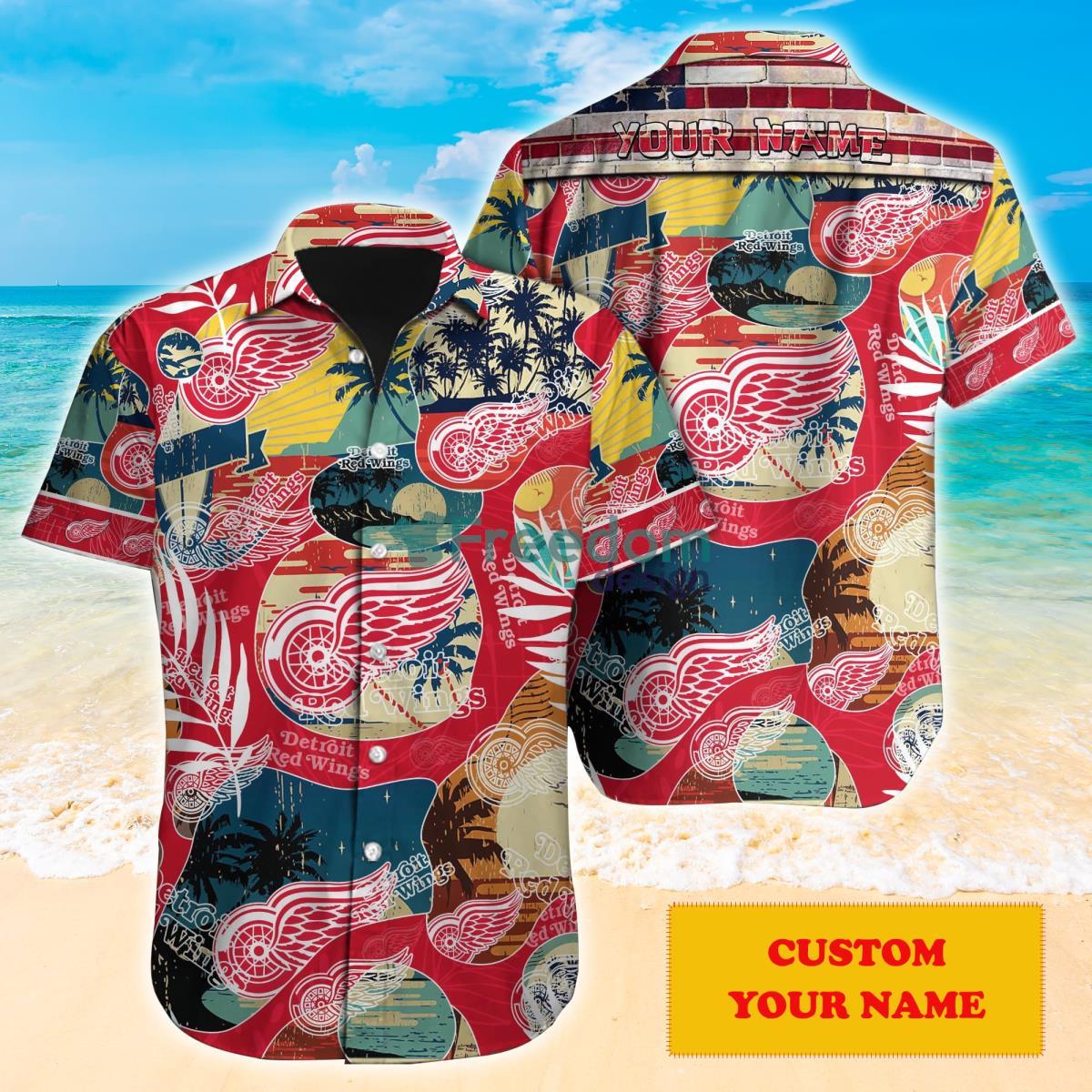 Detroit Red Wings NHL Personalized Hawaiian Shirt Gift For Fans Product Photo 1