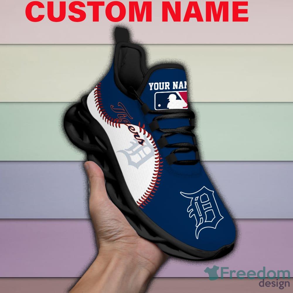 Detroit Tigers MLB Personalized New Max Soul Sneaker - Owl Fashion