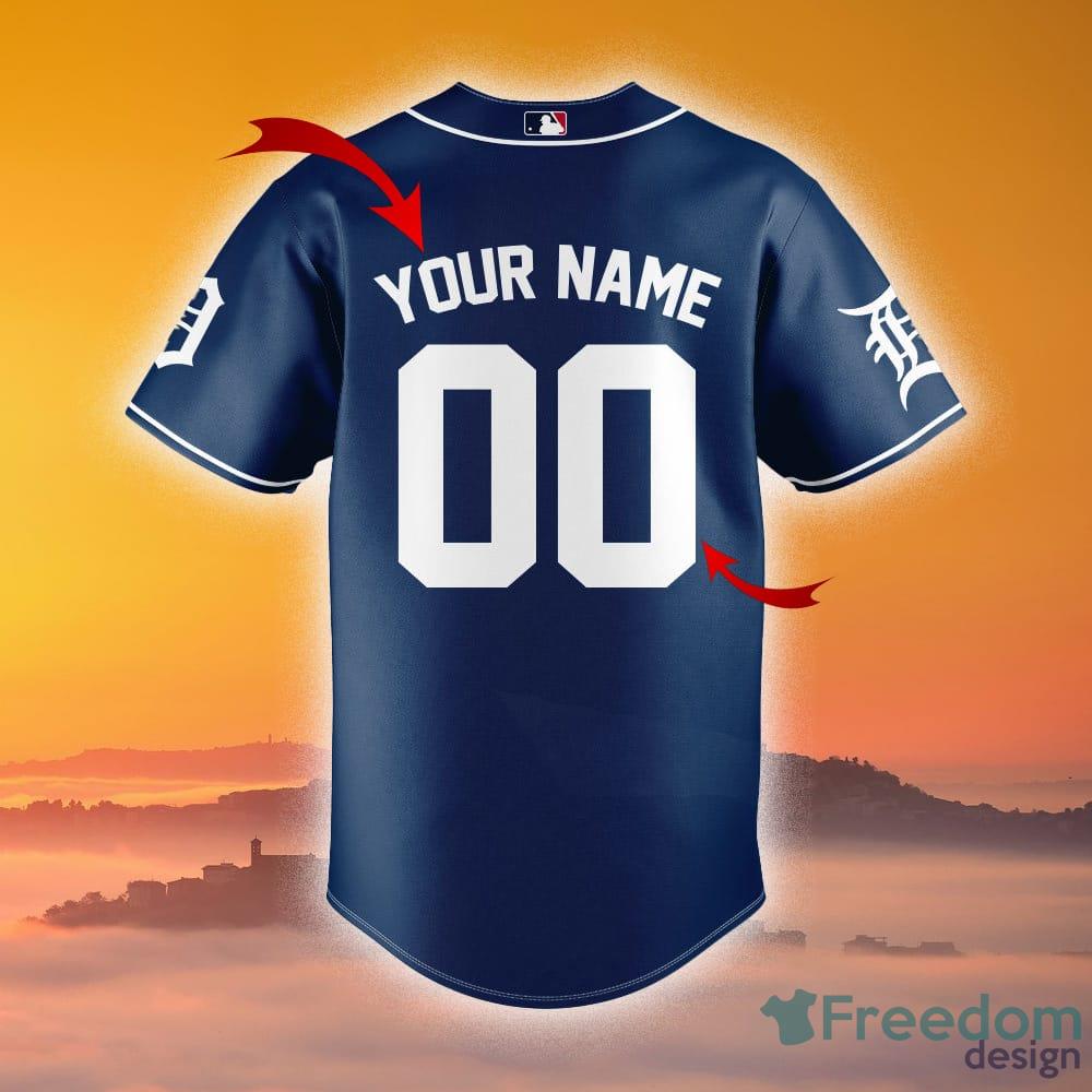 Detroit Tigers Custom Name & Number Baseball Jersey Best Gift For Men And  Women