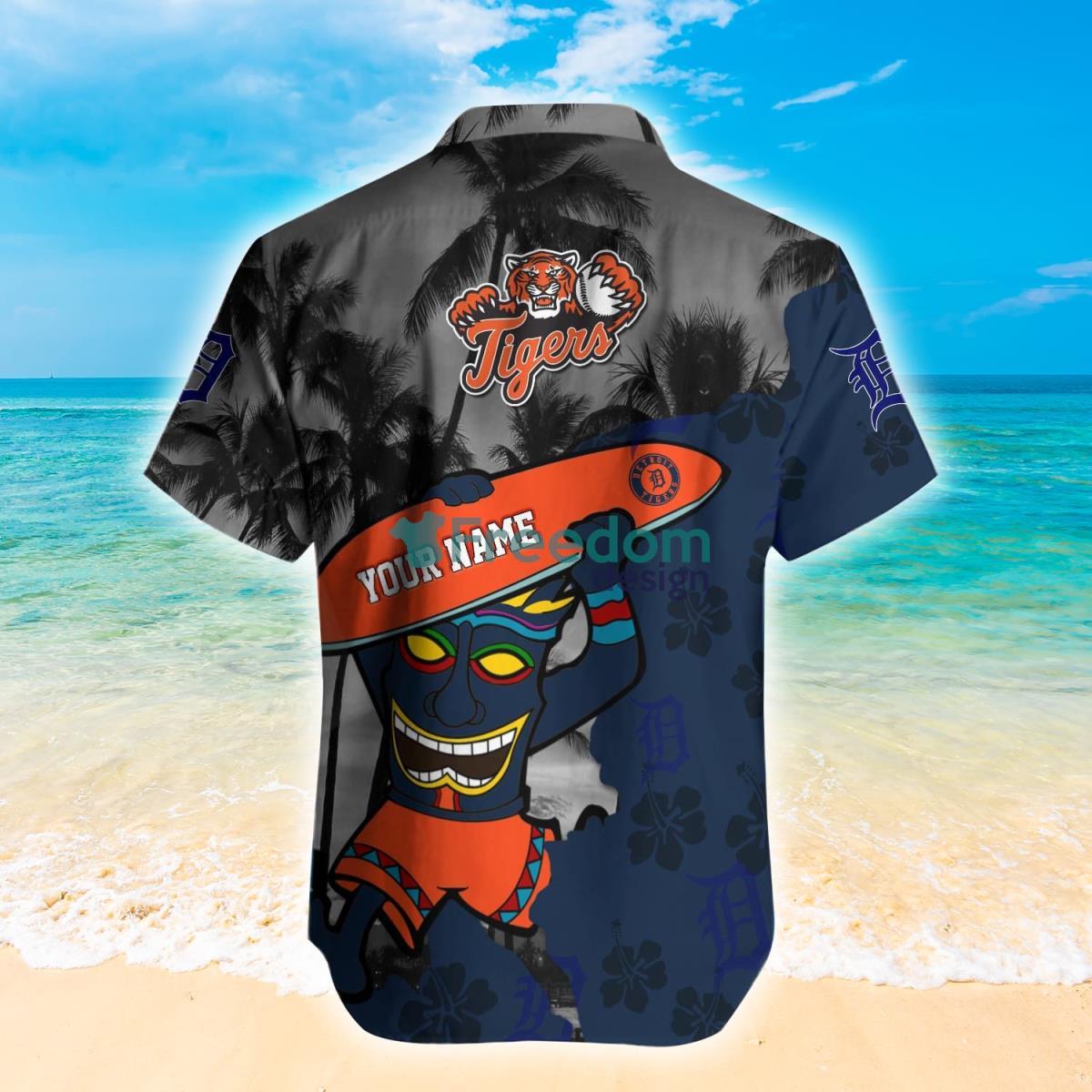 Detroit Tigers MLB Custom Name Hawaiian Shirt Hot Design For Fans