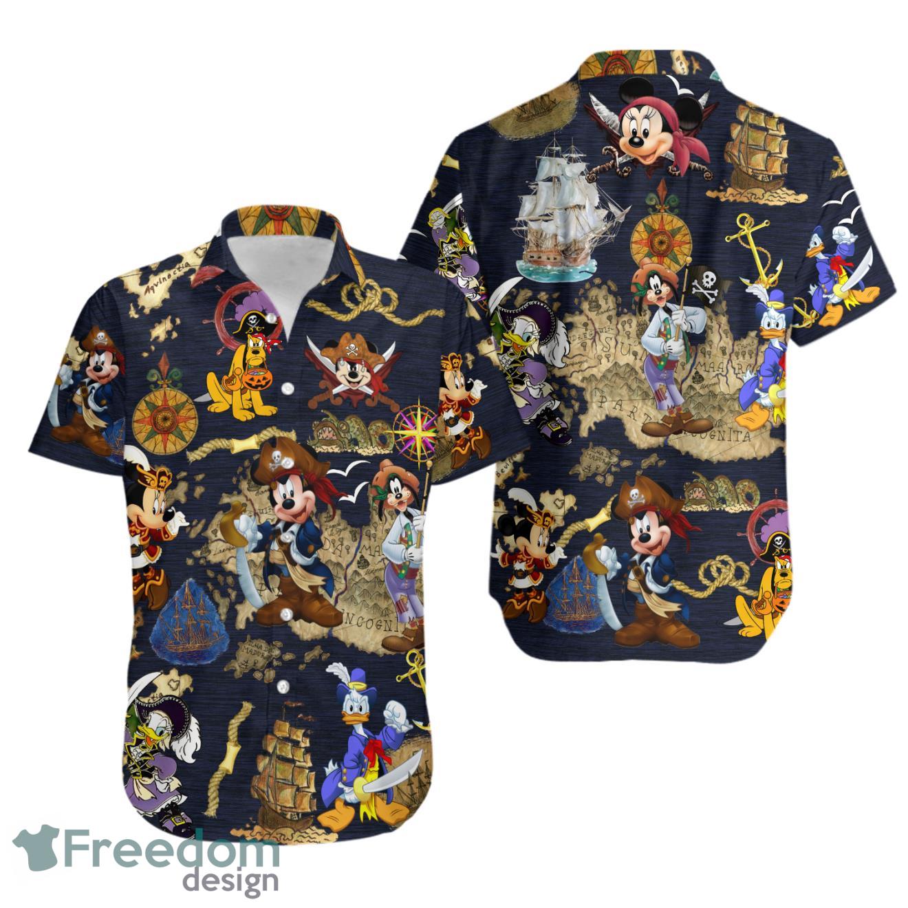 Disney Pirates Of Caribbean Hawaiian Shirt, Mickey And Friends Shirt Product Photo 1