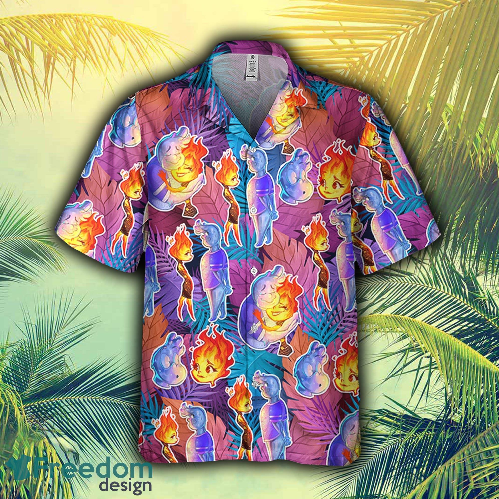 Vintage Hawaiian Shirt, Women's Hawaiian Tropical Print Oxford Shirt,  Summer Style, Beach Shirt, Small Medium Large