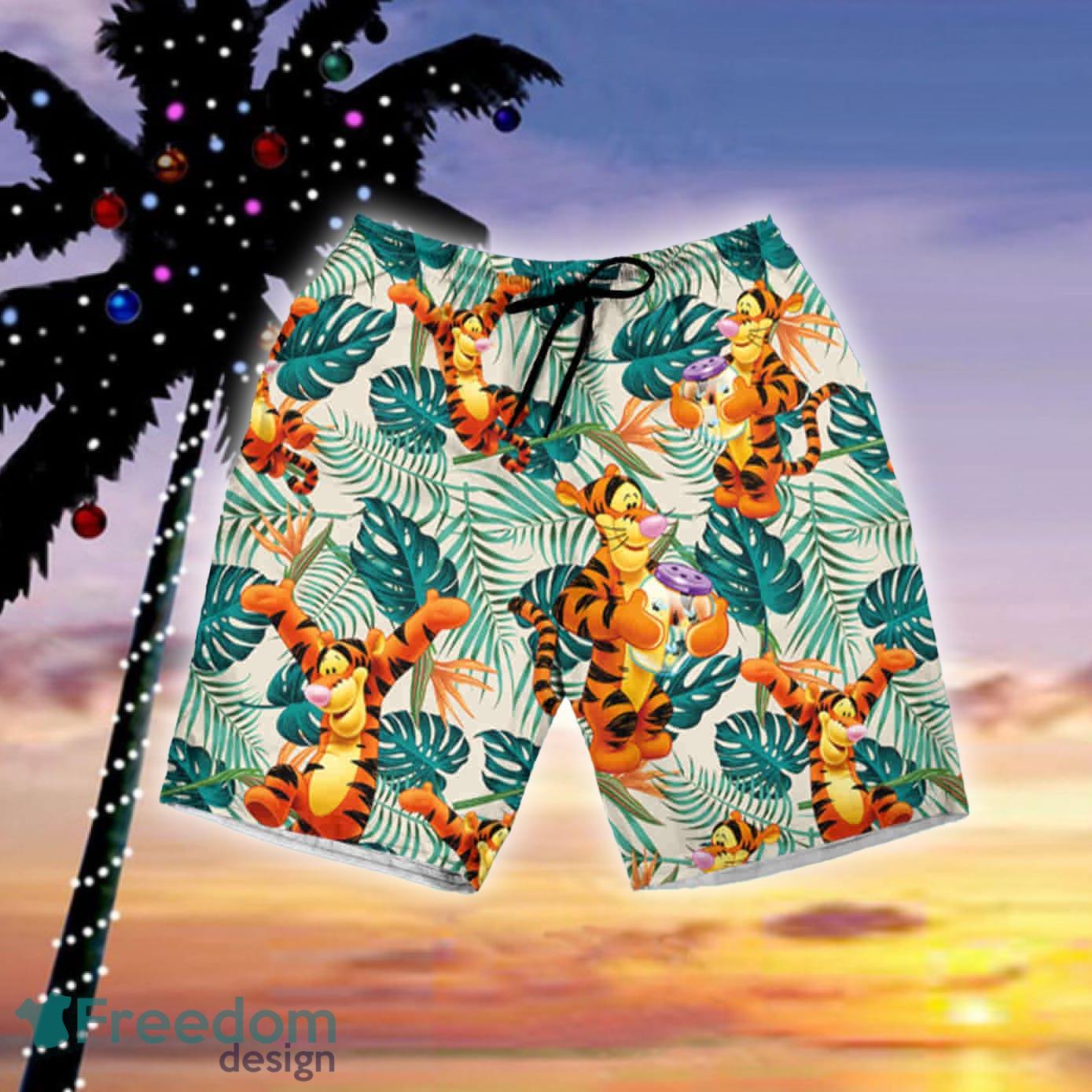 Great Tiger Hawaiian Shirt And Short Set Gift Men Women