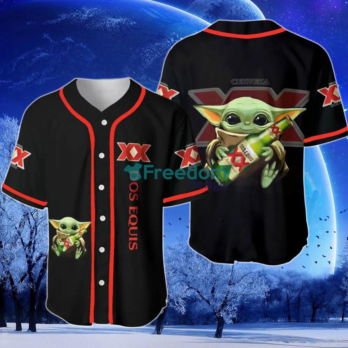 Dos Equis Baby Yoda Baseball Jersey Product Photo 1