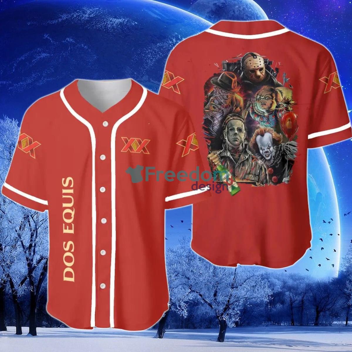 Horror Characters Captain Morgan Baseball Jersey