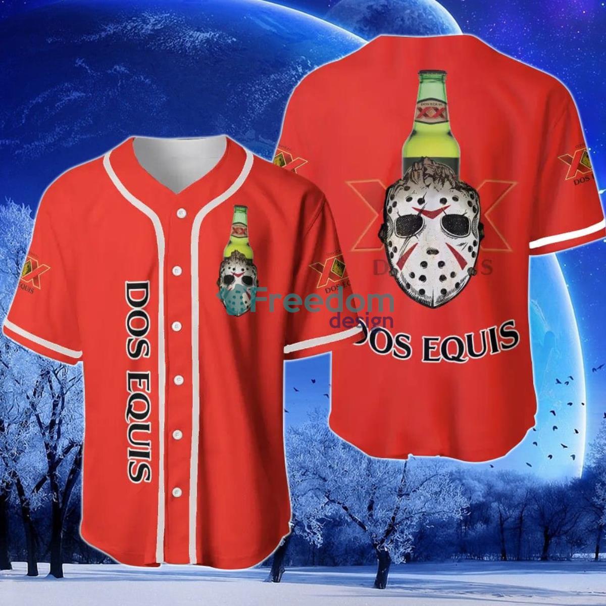 Dos Equis Horror Halloween Baseball Jersey Product Photo 1