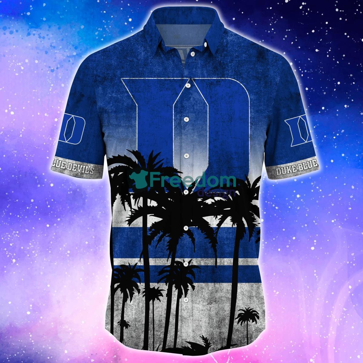 Duke Blue Devils Trending Hawaiian Shirt And Shorts For Fans Product Photo 2