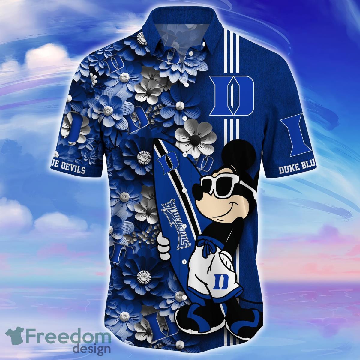 Duke Blue Devils Trending Hawaiian Shirt Best Gift For Fans Product Photo 2