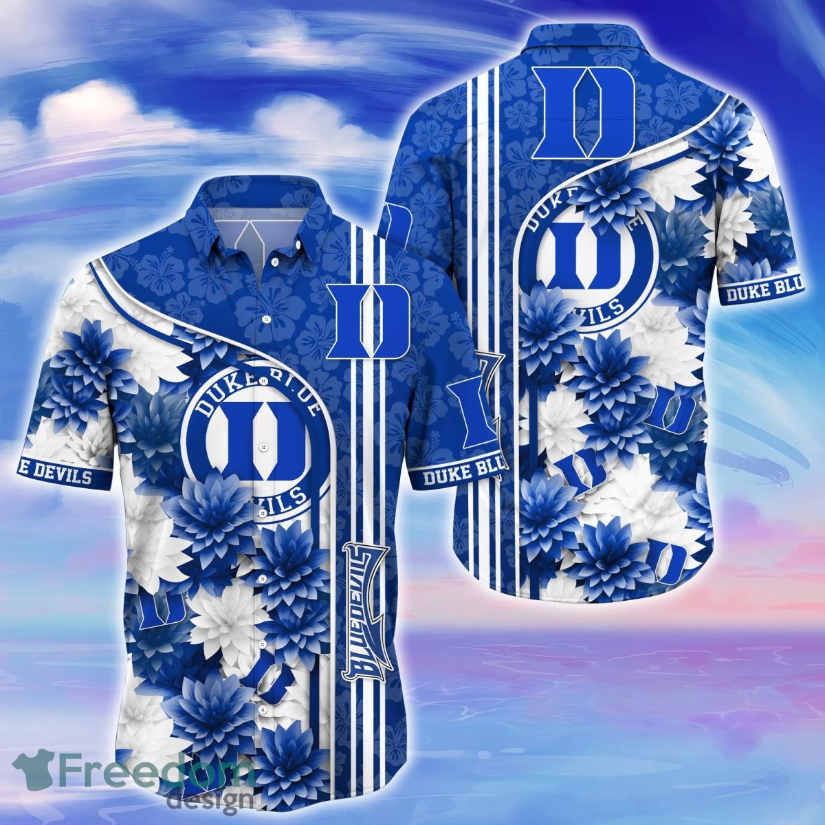 Duke Blue Devils Trending Hawaiian Shirt For Fans Product Photo 1