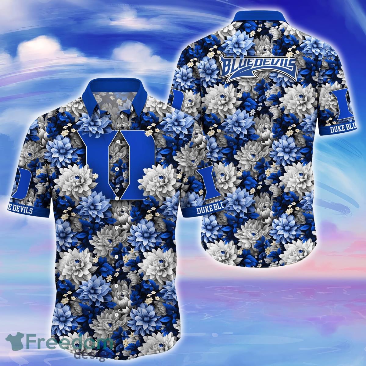 Duke Blue Devils Trending Hawaiian Shirt Great Gift For Fans Product Photo 1