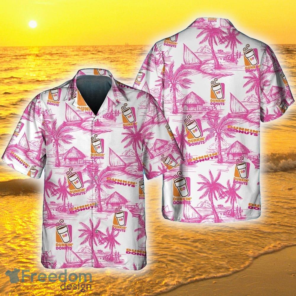 Dunkin Donuts Food 3D Hawaiian Shirt And Short Summer For Men And Women  Gift - Freedomdesign
