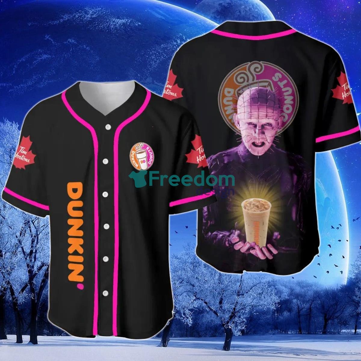 Dunkin Donuts Hellraiser Horror Baseball Jersey Product Photo 1