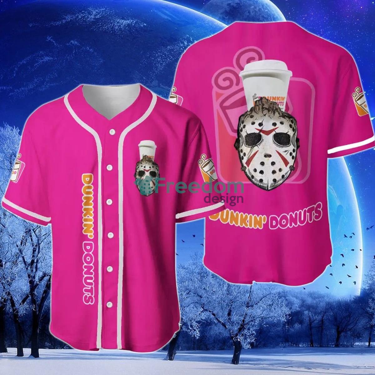 Dunkin Donuts Horror Halloween Baseball Jersey Product Photo 1