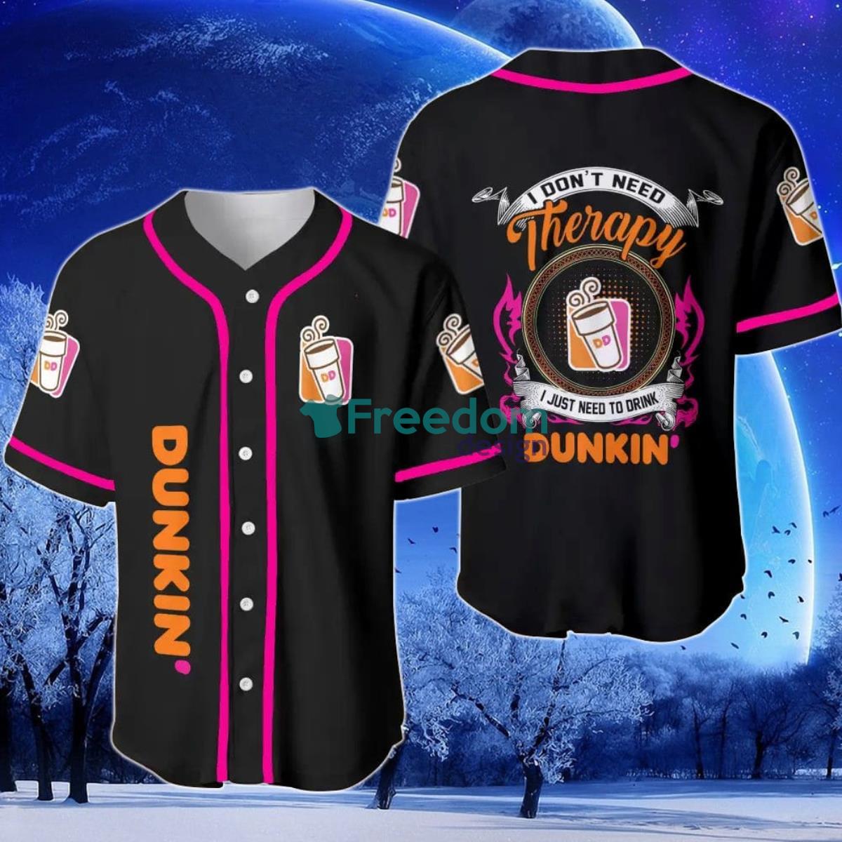 Dunkin Donuts Therapy Baseball Jersey Product Photo 1