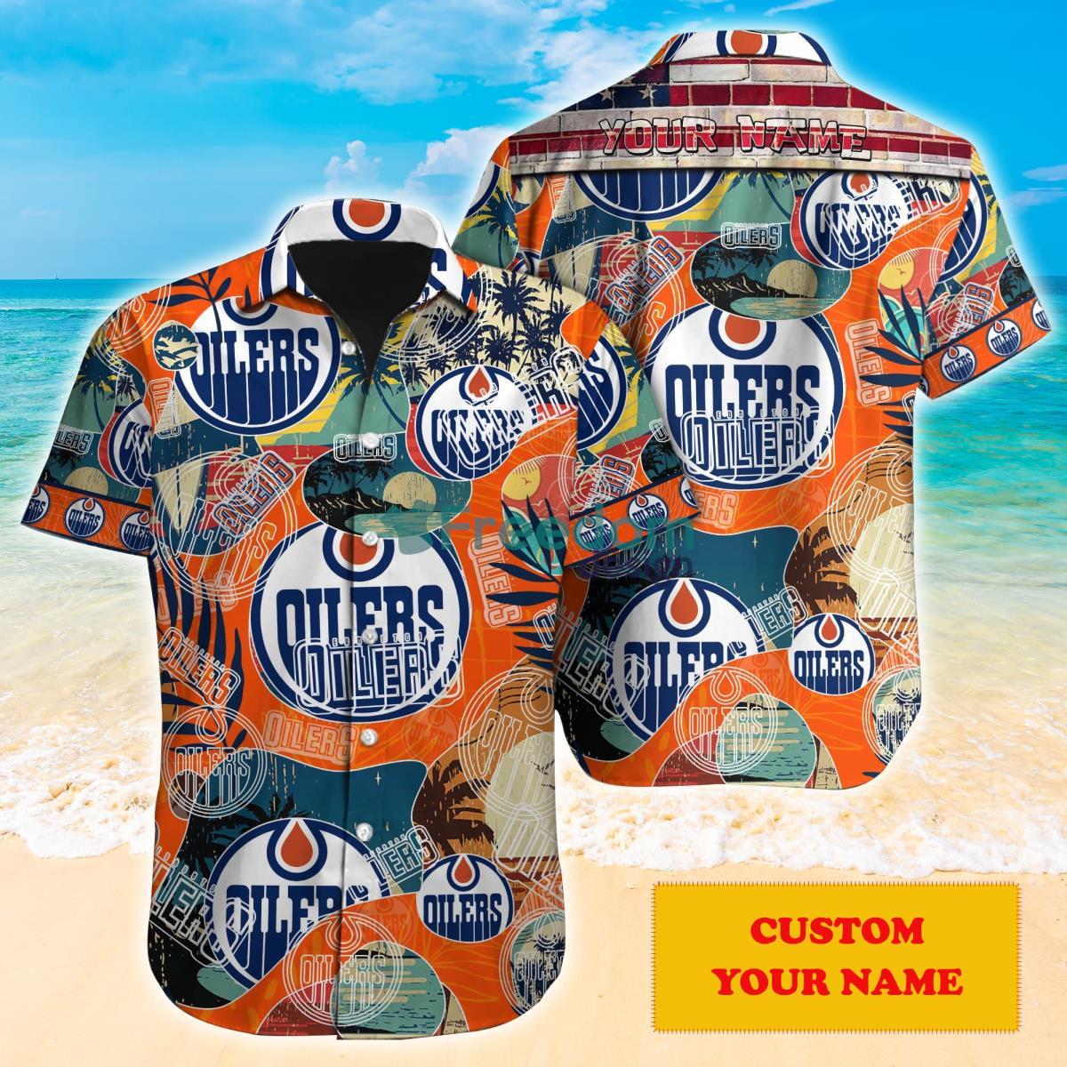 Edmonton Oilers NHL Personalized Hawaiian Shirt Gift For Fans Product Photo 1