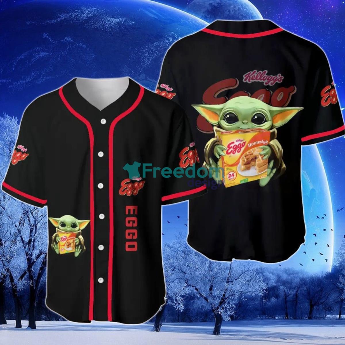 Eggo Baby Yoda Baseball Jersey Product Photo 1