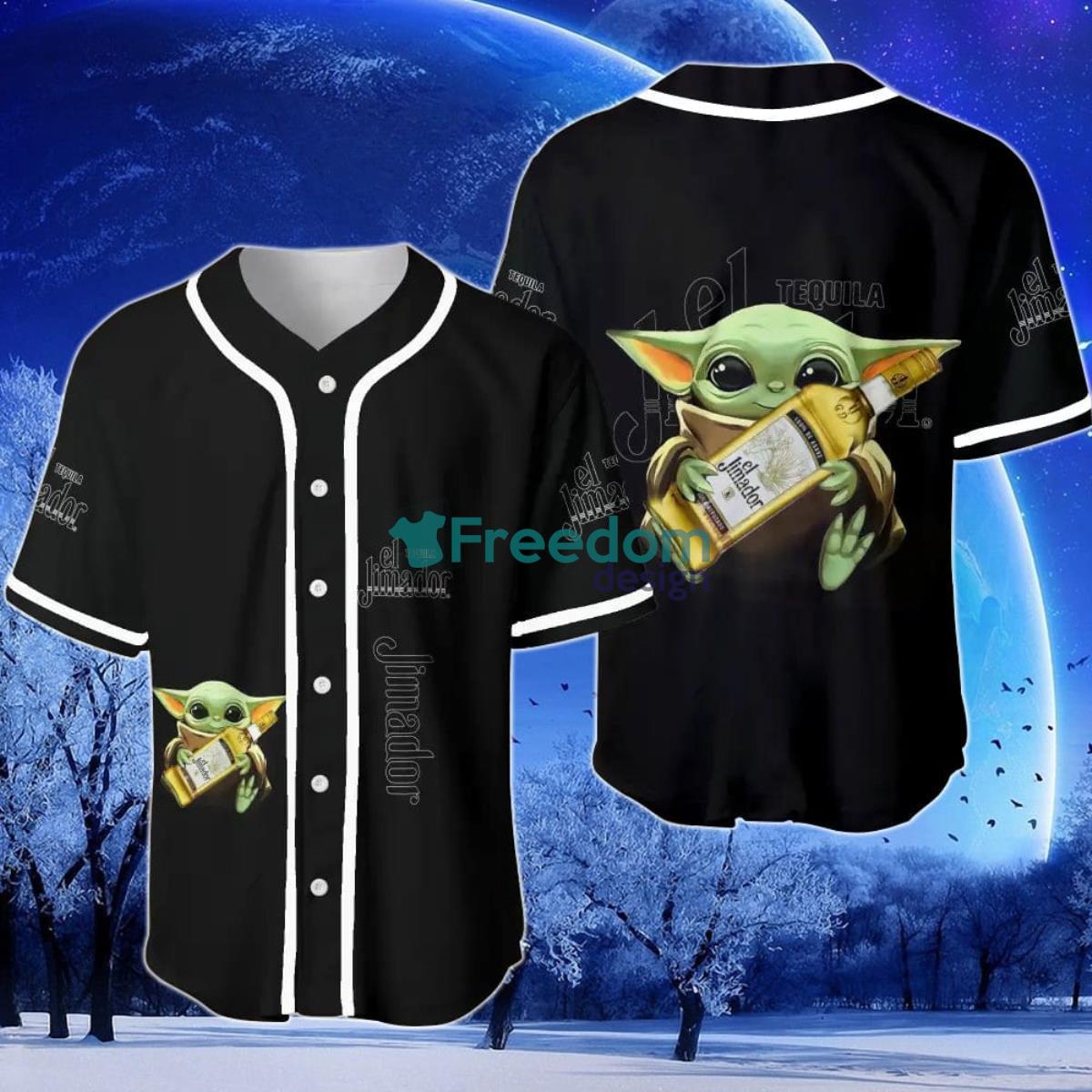 El Jimador Baby Yoda Baseball Jersey Product Photo 1