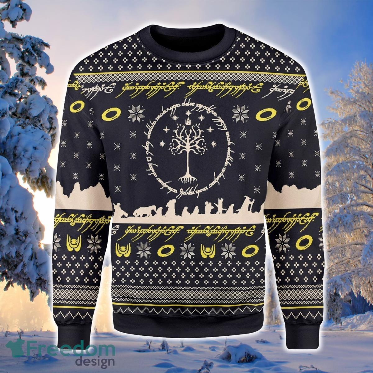 Elvish Circle 3D Sweater Ugly Christmas Sweater For Men Women Product Photo 1