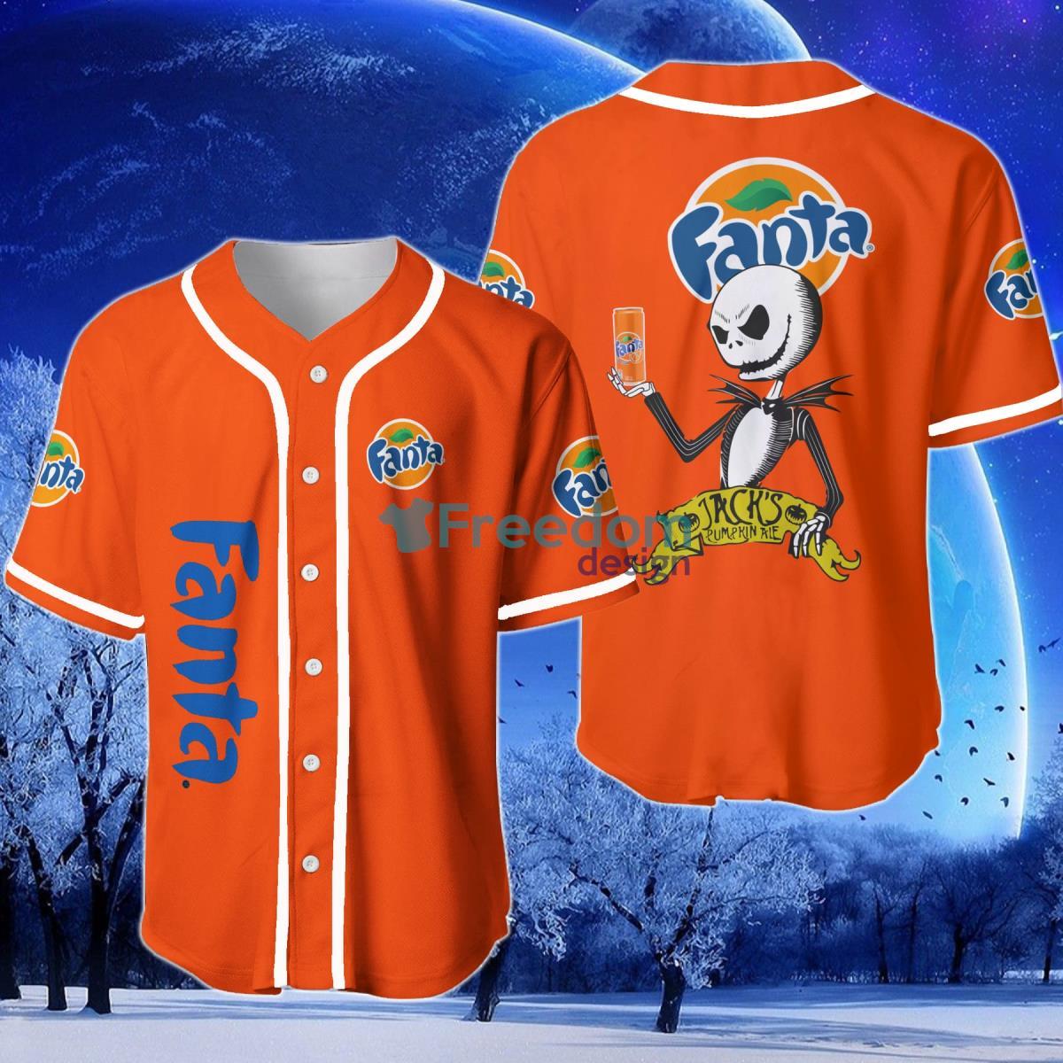 Fanta Halloween Jack Skellington Nightmare Baseball Jersey Product Photo 1