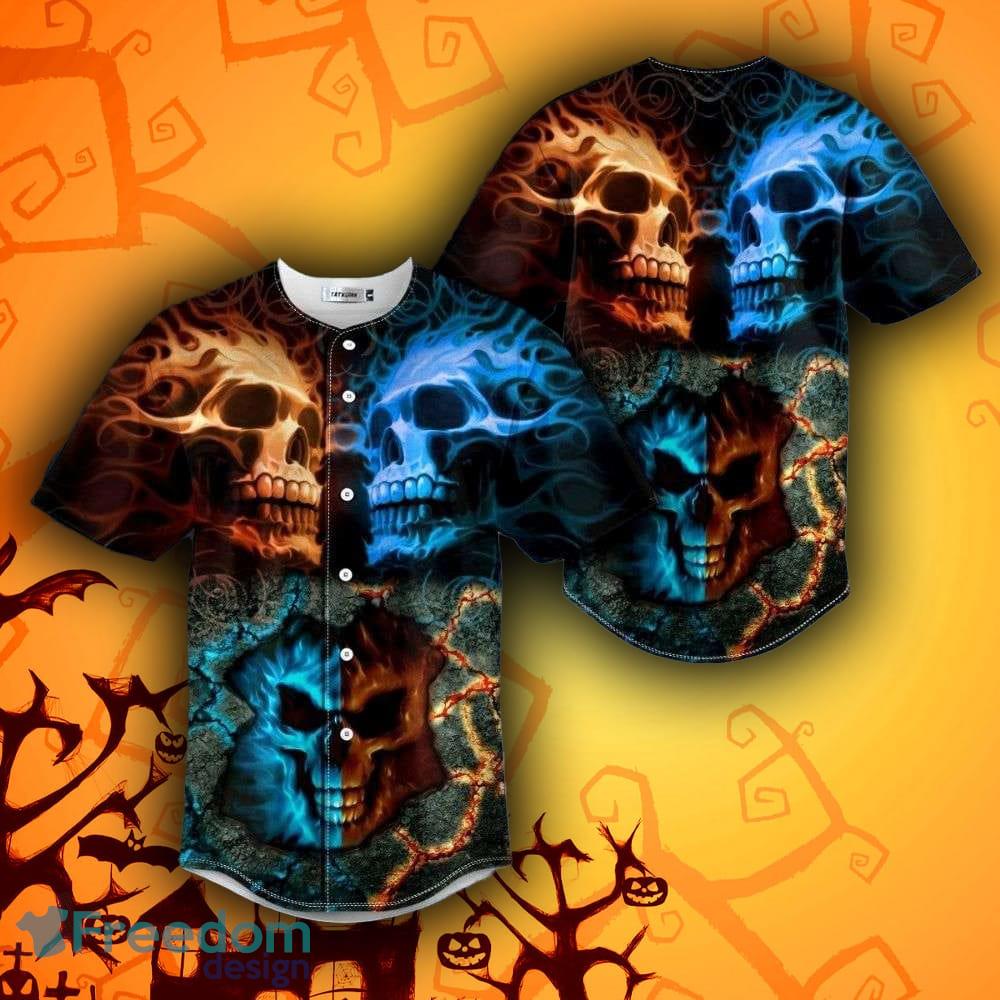 Whataburger Skull Halloween Baseball Jersey - Freedomdesign
