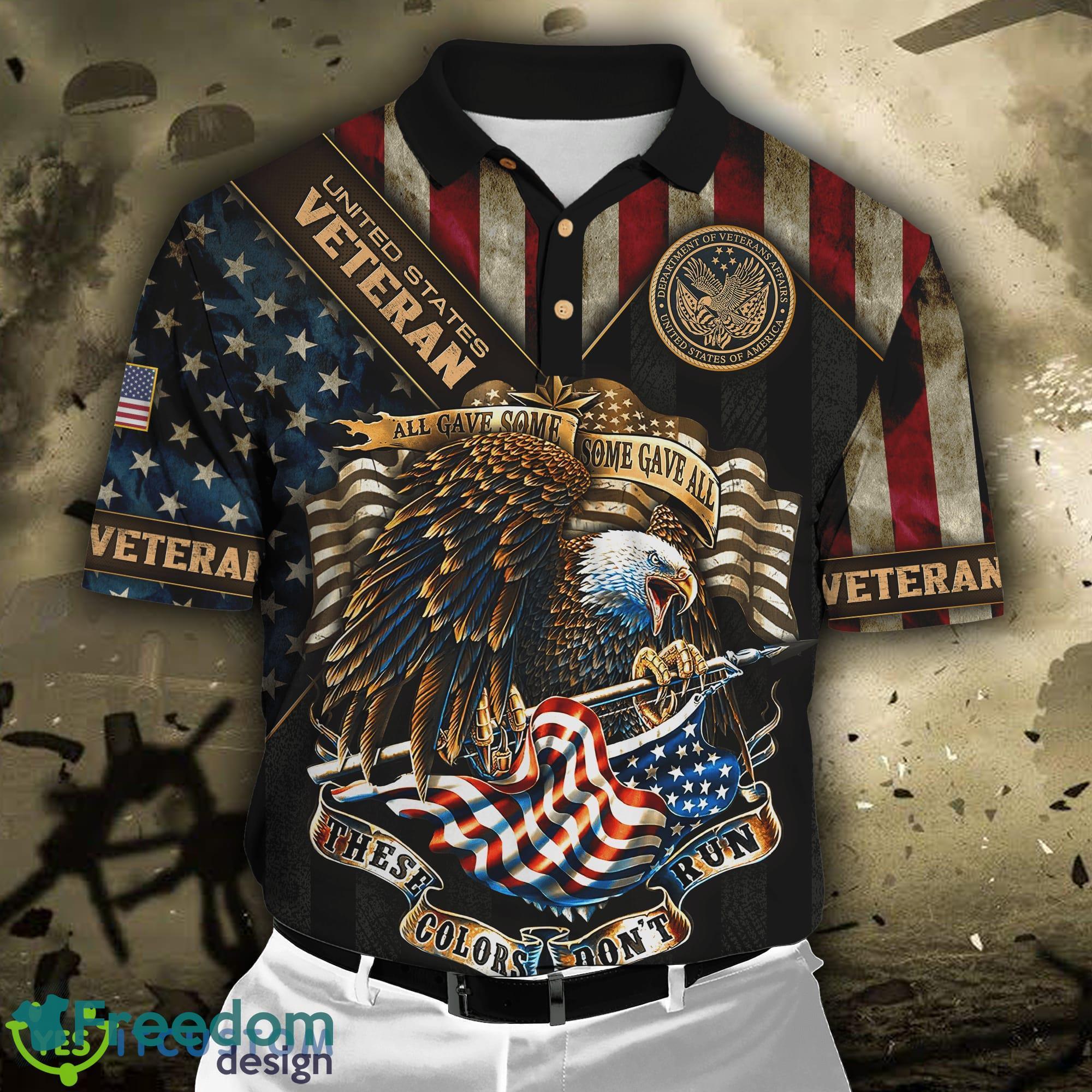 US Veteran American Big Eagle Polo Shirt - Freedomdesign