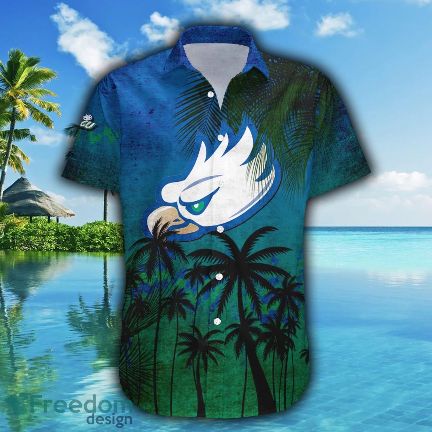 Florida Gulf Coast Eagles 3D Hawaiian Shirt Coconut Tree Tropical Grunge NCAA Summer Beach For Fans Gift - Florida Gulf Coast Eagles Hawaii Shirt Coconut Tree Tropical Grunge - NCAA_2